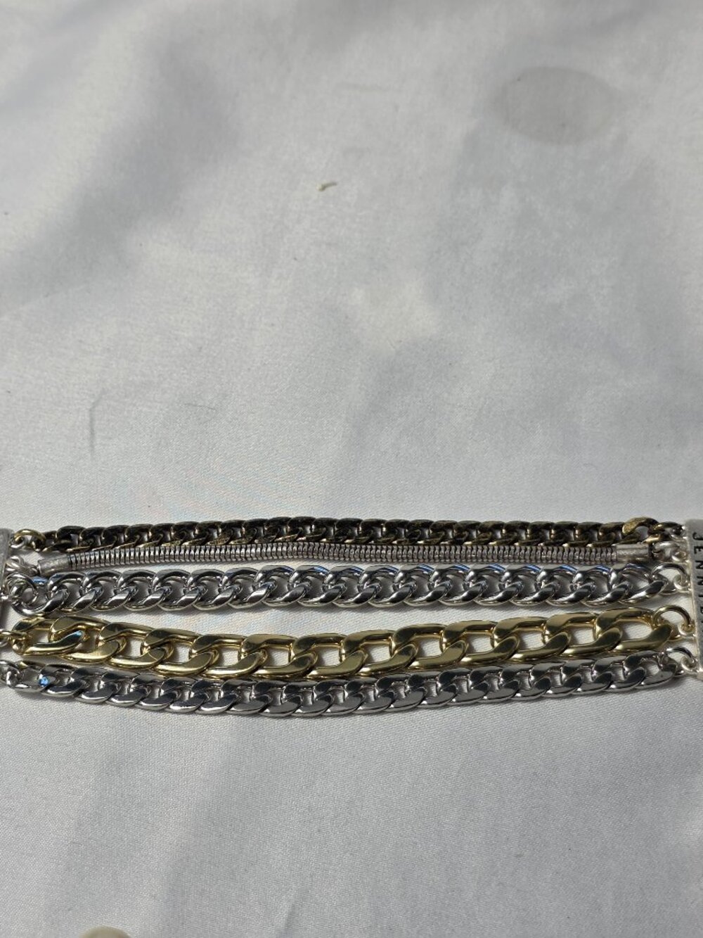 Jenny Bird Austin Multi-Strand Cuff Bracelet Mixed Metals & Chain Styles